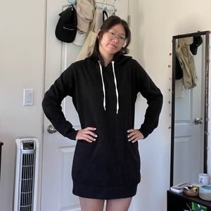 Black hoodie dress
